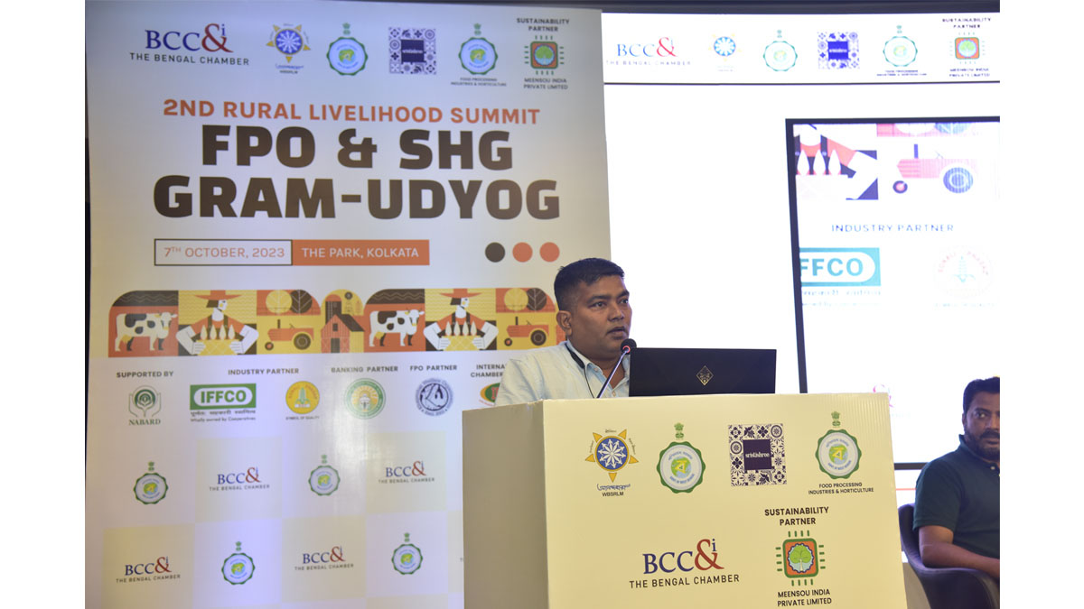 Mr. Ankush Saha, Secretary, West Bengal Fresh Fruits and Vegetables Exporters’ Association speaking  on Export