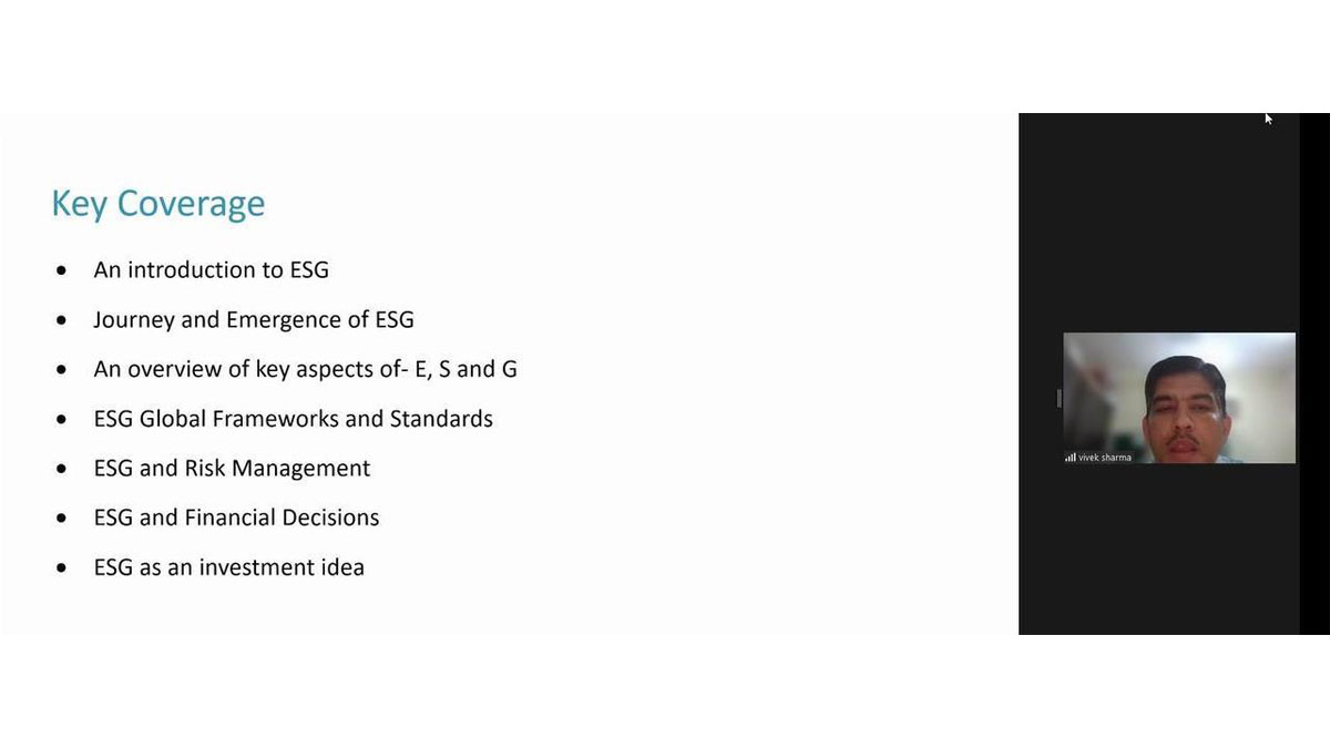  Key Coverage area of ESG Certification Course