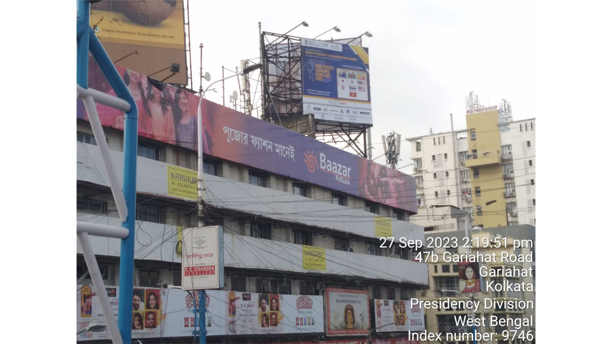 Branding of Indo-Pacific Economic Conclave across Kolkata.