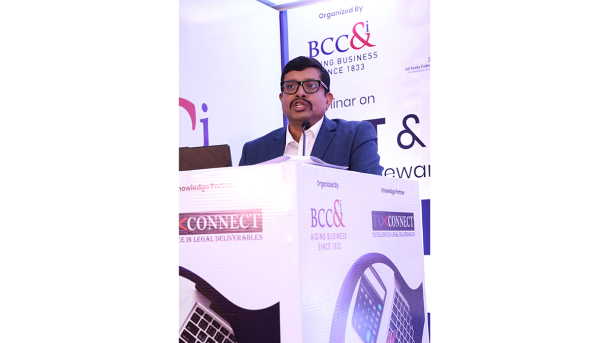 Mr Rajarshi Dasgupta, Executive Director & Head of Indirect Taxes, AQUILAW addressing the Technical Session II