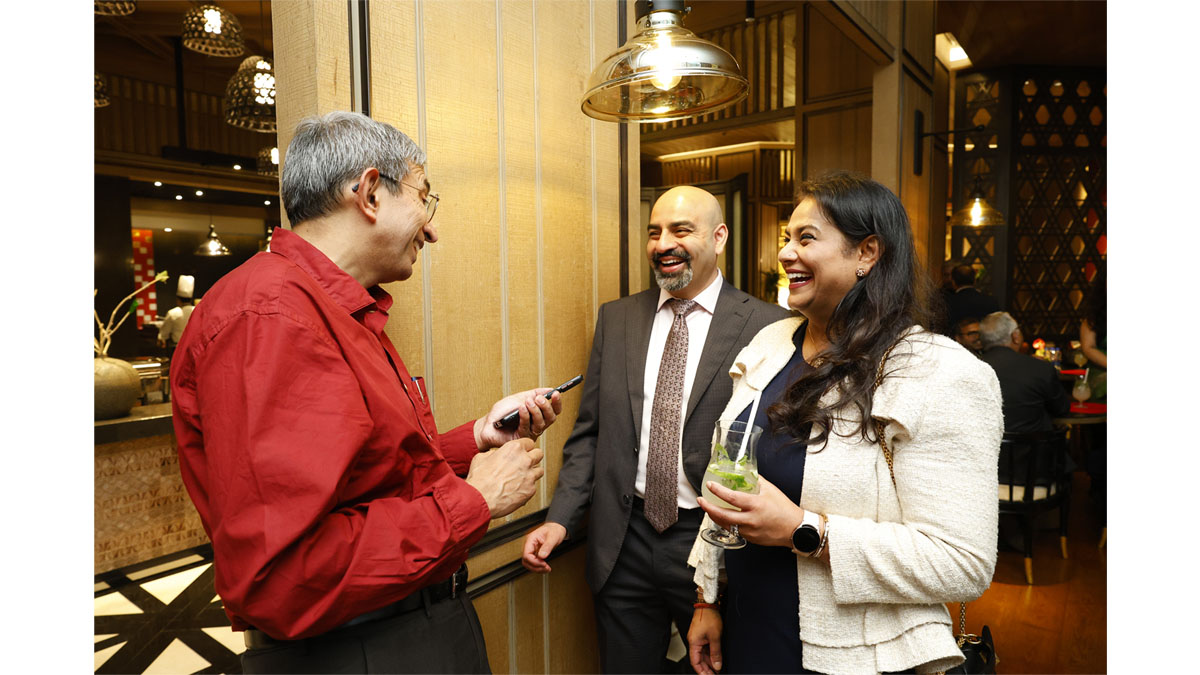 Networking at the venue