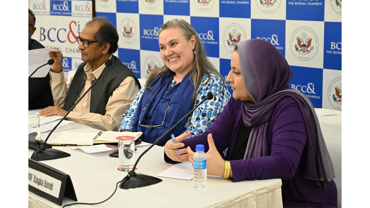 Professor Rangina Hamidi, Professor of Practice, Thunderbird School of Global Management, Arizona State University addressing the audience