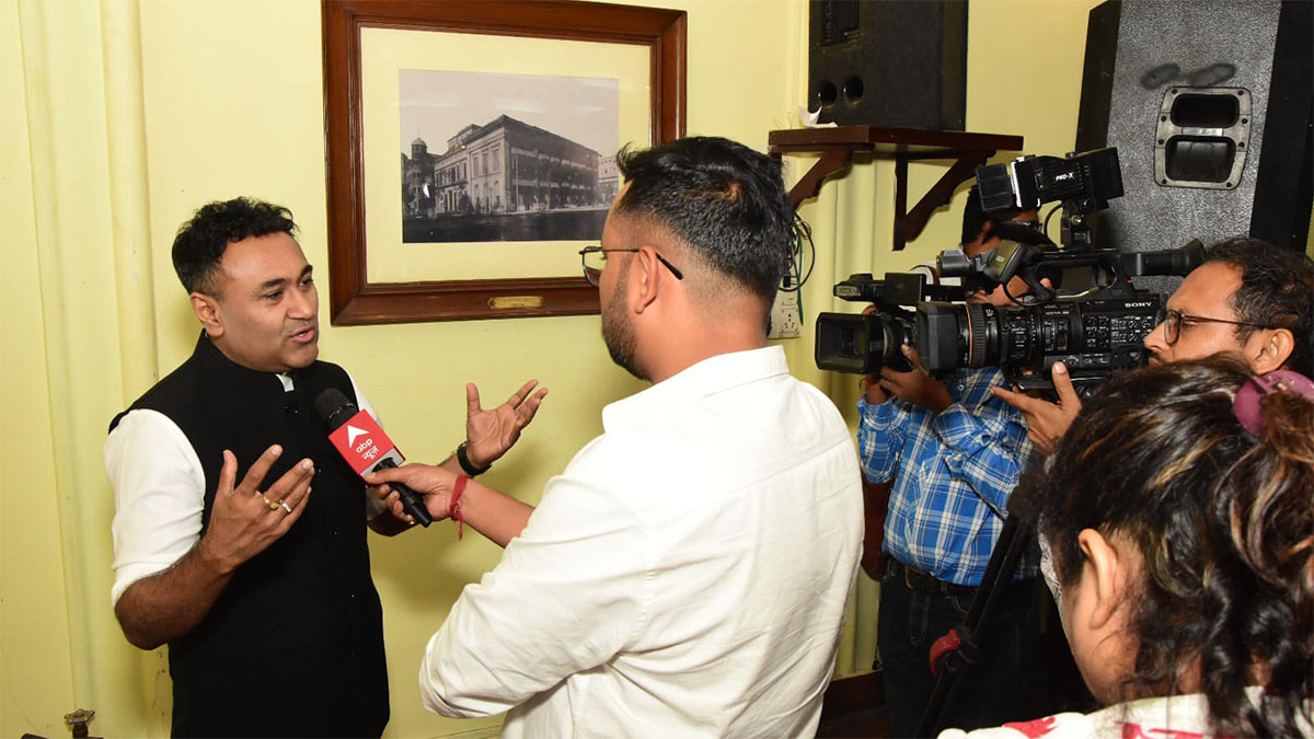 Mr Debaditya Chaudhury, Chairperson, Lifestyle Committee, BCC&I addressing the Media