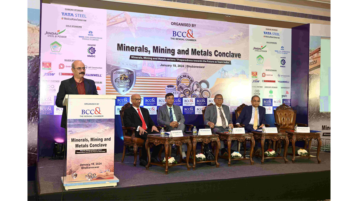 Mr. Pankaj Kumar Satija, Executive in-Charge, Ferro Alloys & Minerals Division, Tata Steel Ltd. delivering his address during the Opening Session