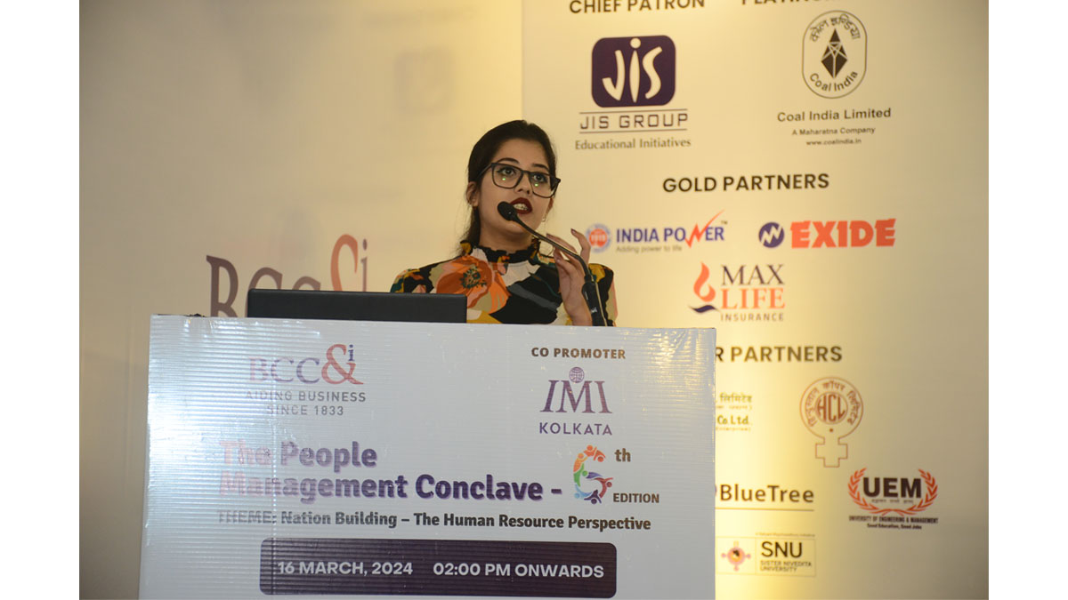 Emceeing by Ms. Sriya Chatterjee, Human Resources Business Partner, SREI Group