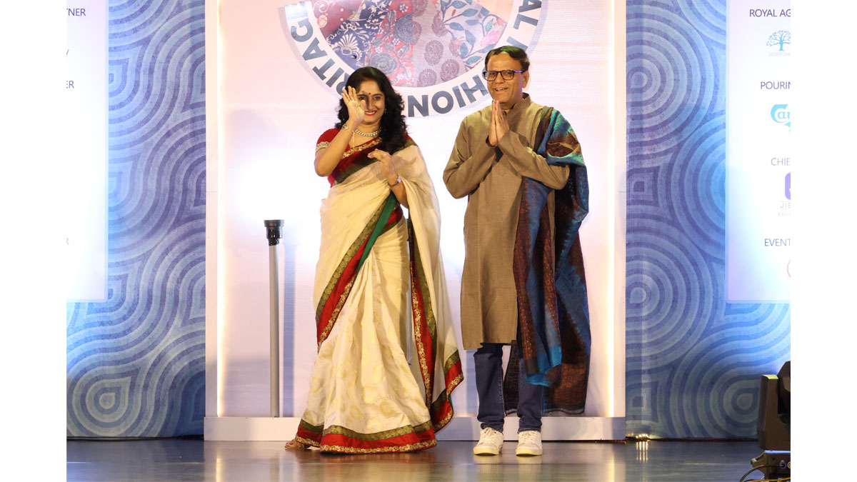 Mr. Jitendra Kumar, Company Secretary & President (Legal & Corporate Affairs), Exide Industries Limited, and his wife Mrs. Harshida Khodiar walked at the Defile de mode – a specially curated Runway walk on the occasion of BCC&I’s Annual Night 2023.
