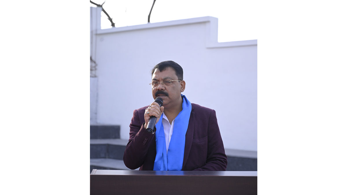 Hon'ble Deputy Mayor of Siliguri Shri Ranjan Sarkar speaking about the tournament