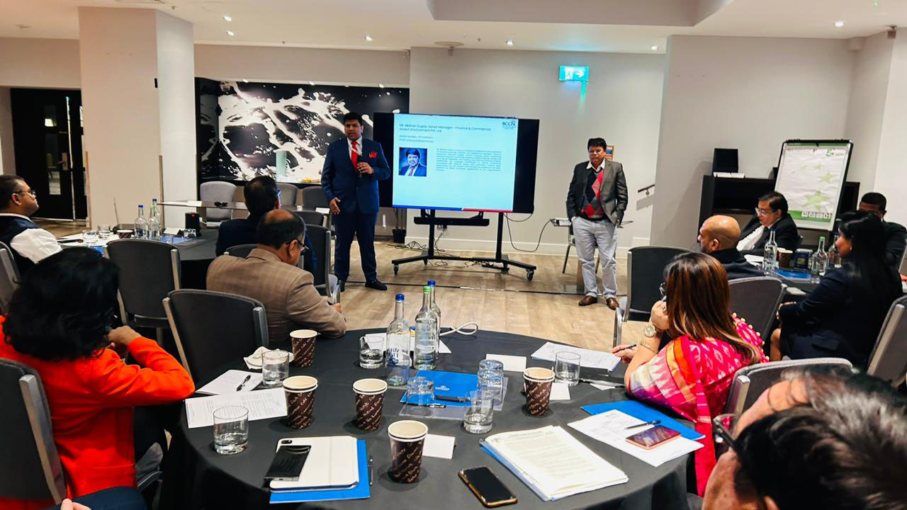 Our Delegate Members introducing their businesses during the Members of London Chamber of Commerce & Industry, UK India Business Council & Bengal Heritage Foundation during the “Net Zero – UK & India Collaborations”