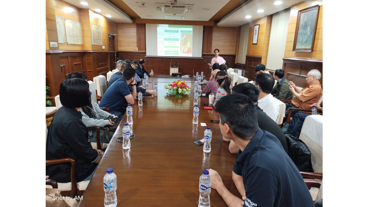 Meeting in progress at Balmer Lawrie. 