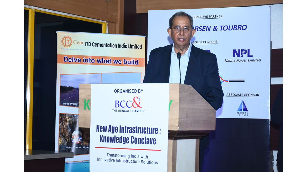Mr. Dip Kishore Sen, Member of ECom & Advisor to CMD for Development Projects, Minerals & Metals, L&T Spl Steel & Heavy Forgings, L&T Aviation, Larsen & Toubro Limited & Chair, National Infrastructure Committee, BCC&I delivering the Opening Address at the ‘New Age Infrastructure: Knowledge Conclave.’